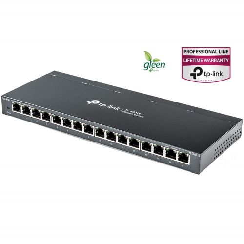  [아마존 핫딜]  [아마존핫딜]TP-LINK TP-Link 16 Port Switch Gigabit | Ethernet Network Switch | Shielded Ports | Fanless | Desktop | Sturdy Metal | Traffic Optimization | Unmanaged (TL-SG116)