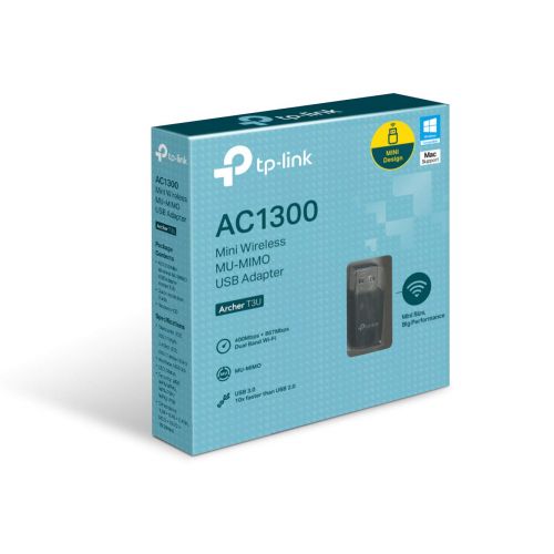  [아마존 핫딜]  [아마존핫딜]TP-Link Archer T3U AC1300 Dual Band WLAN Adapter (867Mbit/s (5GHz), 400Mbit/s (2,4GHz) 802.11ac, USB 3.0, MU MIMO, unterstuetzt Windows 10/8.1/8/7/XP,Mac OS X) schwarz