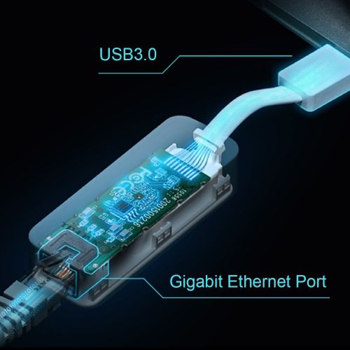  [아마존 핫딜]  [아마존핫딜]TP-Link Tragbarer USB-Hub mit 3 Anschluessen und 1 Gigabit Ethernet Port Netzwerkadapter USB 3.0