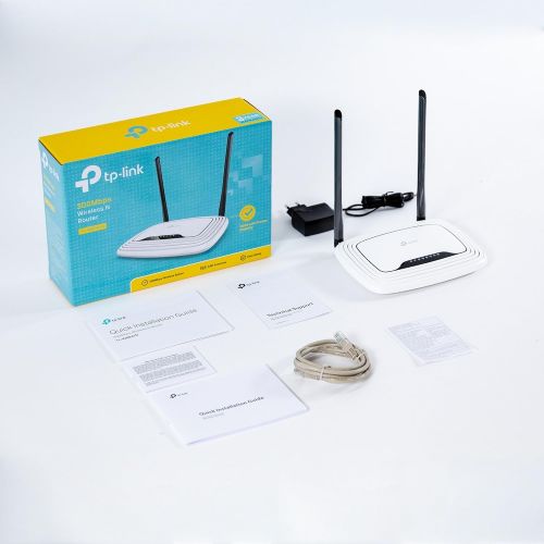  TP-LinkN300 Wireless Wi-Fi Router - 2 x 5dBi High Power Antennas, Up to 300Mbps (TL-WR841N)