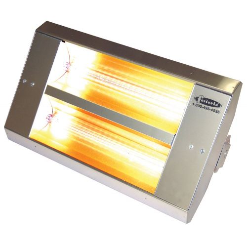  TPI 22260TH208V Series TH MUL-T-Mount Electric Infrared Heater with 2 Clear Quartz Lamps, 60° Symmetrical, 3200 W, 208 V