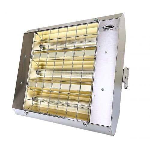  TPI 22360THSS240V Series THSS MUL-T-Mount Electric Infrared Heater with 3 Clear Quartz Lamps, 60° Symmetrical, 4800 W, 240 V