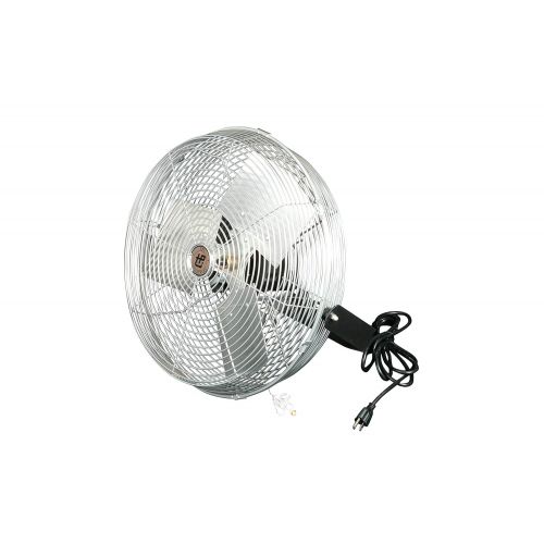  TPI Corporation U18-TE Industrial Workstation Fan  120 Volt 360 Degree Horizontal, Vertical Swirl Air Circulator. Venting Exhaust Fans