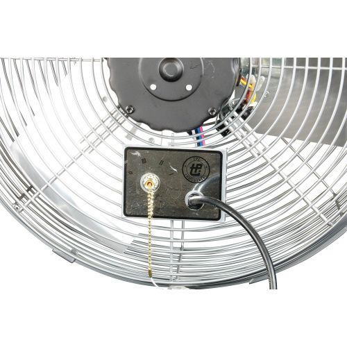  TPI Corporation U18-TE Industrial Workstation Fan  120 Volt 360 Degree Horizontal, Vertical Swirl Air Circulator. Venting Exhaust Fans