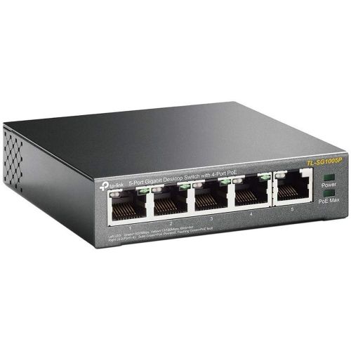  TP Link TP-LINK TL-SG1005P 5-Port Gigabit Desktop Switch with 4-Port PoE