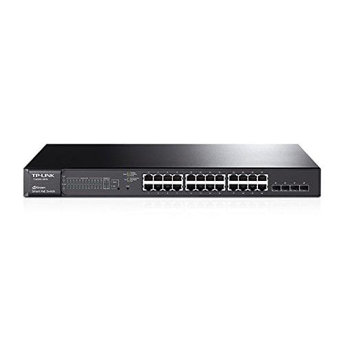  TP-Link TP-LINK - T1600G-28PS - TP-LINK JetStream 24-Port Gigabit Smart PoE+ Switch with 4 SFP Slots - 4 Expansion Slot, 24