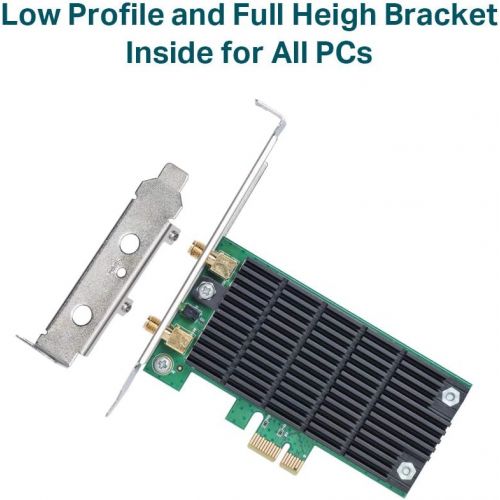  [아마존 핫딜] [아마존핫딜]TP-LINK TP-Link AC1300 PCIe Wireless Wifi PCIe Card | 2.4G/5G Dual Band Wireless PCI Express Adapter | Low Profile, Long Range, Heat Sink Technology | Supports Windows 10/8.1/8/7/XP (Arche