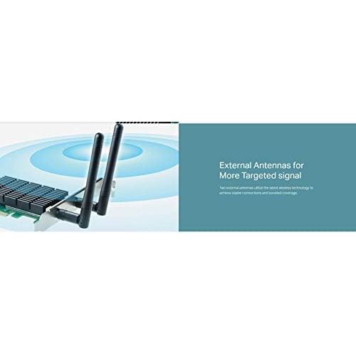  [아마존베스트]TP-LINK TP-Link AC1200 PCIe Wireless Wifi PCIe Card | 2.4G/5G Dual Band Wireless PCI Express Adapter | Low Profile, Long Range Beamforming Heat Sink Technology | Supports Windows 10/8.1/8/