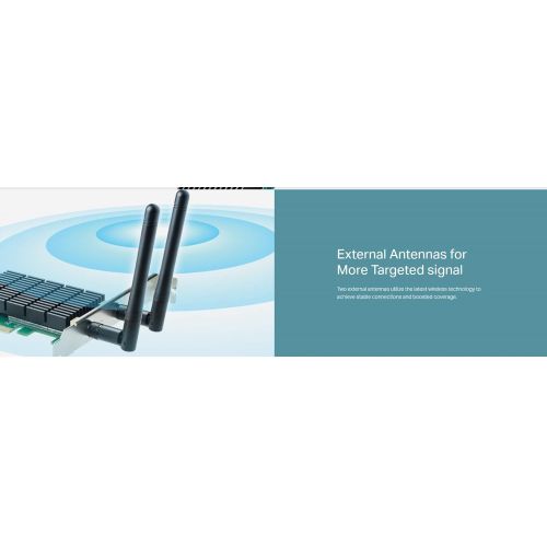  [아마존베스트]TP-LINK TP-Link AC1200 PCIe Wireless Wifi PCIe Card | 2.4G/5G Dual Band Wireless PCI Express Adapter | Low Profile, Long Range Beamforming Heat Sink Technology | Supports Windows 10/8.1/8/