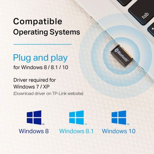  TP-Link USB Bluetooth Adapter for PC 4.0 Bluetooth Dongle Receiver Support Windows 10/8.1/8/7/XP for Desktop, Laptop, Mouse, Keyboard, Printers, Headsets, Speakers, PS4/ Xbox Contr
