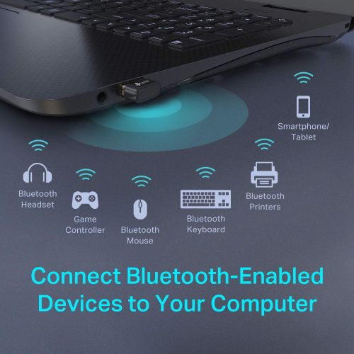  TP-Link USB Bluetooth Adapter for PC 4.0 Bluetooth Dongle Receiver Support Windows 10/8.1/8/7/XP for Desktop, Laptop, Mouse, Keyboard, Printers, Headsets, Speakers, PS4/ Xbox Contr