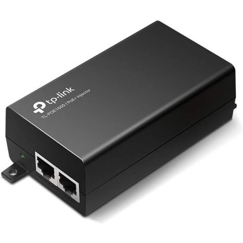  TP-LINK TL-PoE160S 802.3at/af Gigabit PoE Injector Non-PoE to PoE Adapter Supplies PoE (15.4W) or PoE+ (30W) Plug & Play Desktop/Wall-Mount Distance Up to 328 ft. UL Certified, Bla