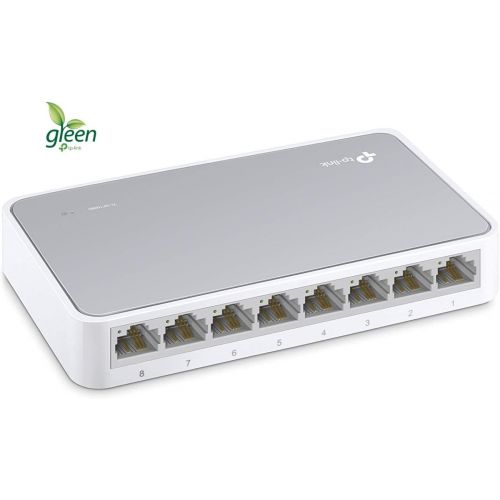  [아마존베스트]TP-Link 8 Port 10/100Mbps Fast Ethernet Switch | Desktop Ethernet Splitter | Ethernet Hub | Plug and Play | Fanless Quiet | Desktop Design | Green Technology | Unmanaged (TL-SF1008