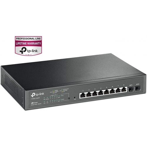  [아마존베스트]TP-Link 8 Port Gigabit PoE Switch | 8 PoE+ Ports @116W, w/2 SFP slots | Smart Managed | Limited Lifetime Protection | Support L2/L3/L4 QoS, IGMP and Link Aggregation (T1500G-10MPS)