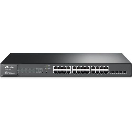  [아마존베스트]TP-Link 24 Port gigabit PoE switch | 24 PoE+ Port @192W, w/ 4 SFP Slots | Smart Managed | Limited Lifetime Protection | Support L2/L3/L4 QoS, IGMP and LAG | IPv6 and Static Routing