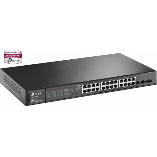  [아마존베스트]TP-Link 24 Port gigabit PoE switch | 24 PoE+ Port @192W, w/ 4 SFP Slots | Smart Managed | Limited Lifetime Protection | Support L2/L3/L4 QoS, IGMP and LAG | IPv6 and Static Routing