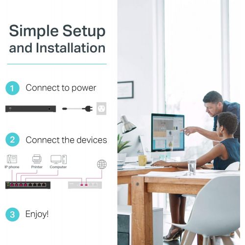  [아마존베스트]TP-Link 8 Port Gigabit PoE Switch | 8 PoE+ Ports @126W | Plug & Play | Limited Lifetime Protection | Desktop/ Rackmount | Prioritized Power Supply | Sturdy Metal | Shielded Ports (