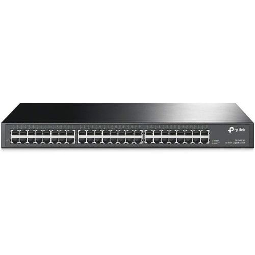  [아마존베스트]TP-Link 48 Port Gigabit Ethernet Switch | Plug and Play | Sturdy Metal w/ Shielded Ports | Rackmount | Fanless | Limited Lifetime Protection | Traffic Optimization | Unmanaged (TL-