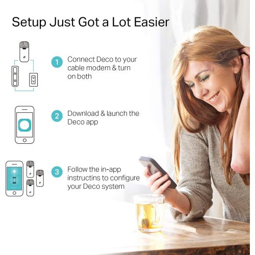  [아마존베스트]TP-Link Deco Whole Home Mesh WiFi System (Deco S4)  Up to 3,800 Sq.ft. Coverage, WiFi Router and Extender Replacement, Gigabit Ports, Parental Controls, Works with Alexa, 2-Pack