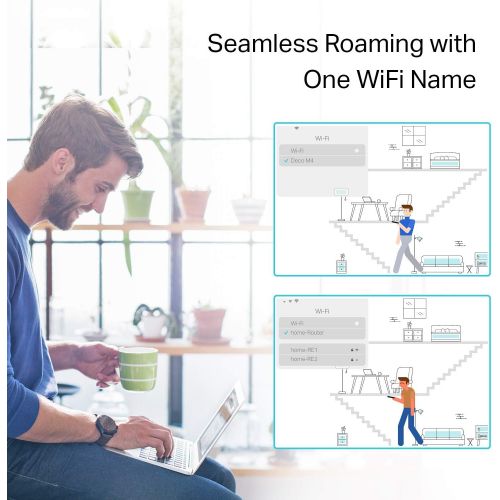  [아마존베스트]TP-Link Deco Whole Home Mesh WiFi System (Deco S4)  Up to 3,800 Sq.ft. Coverage, WiFi Router and Extender Replacement, Gigabit Ports, Parental Controls, Works with Alexa, 2-Pack