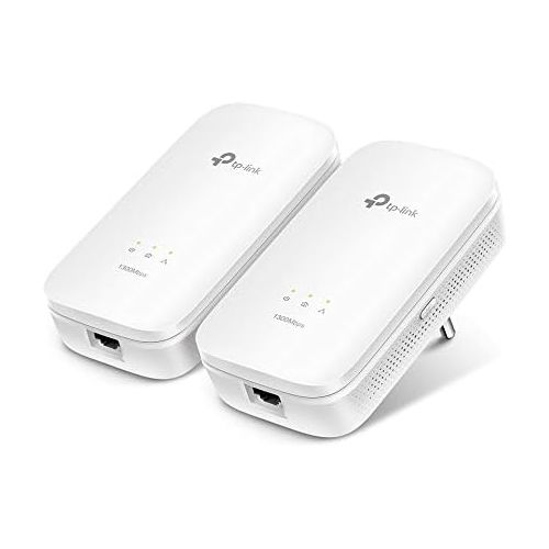  TP-LINK TP-Link AV1000 2-Ports Gigabit Powerline ethernet Adapter kit, Powerline speeds up to 1000 Mbps (TL-PA7020 KIT_V2)