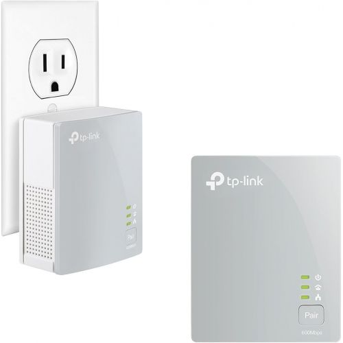  TP-LINK TP-Link AV600 Powerline WiFi Extender - Powerline Adapter with N300 WiFi, Power Saving, Ethernet over Power(TL-WPA4220 KIT)