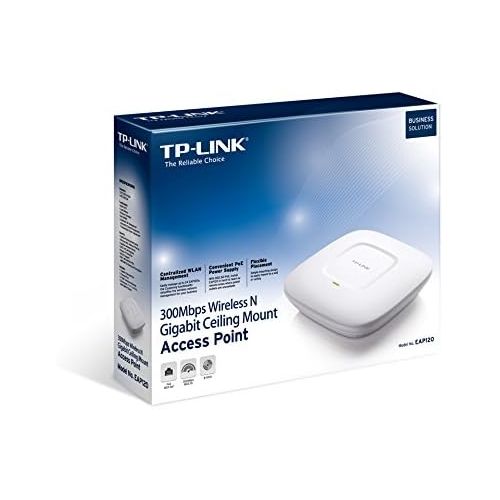  TP-LINK TP-Link N300 Gigabit Ethernet Ceiling Mount Wireless Access Point (EAP120)