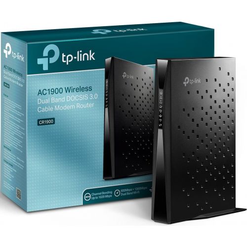  TP-LINK TP-Link Archer CR1900 24x8 DOCSIS3.0 AC1900 Wireless Wi-Fi Cable Modem Router | Up to 1900Mbps Wi-Fi Speeds | Max Download Speeds Up to 1000Mbps | Certified for Comcast XFINITY, Sp