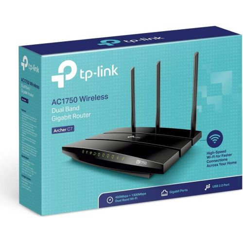  TP-LINK TP-Link Archer AC1750 Smart WiFi Router - Dual Band Gigabit, Qualcomm inside(C7)