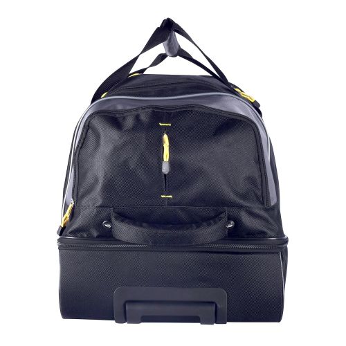  TPRC 30 Black with Yellow Trims Sierra Madre 2-Section Drop-Bottom Rolling Duffel