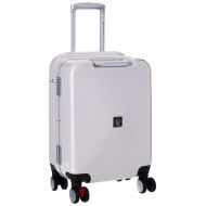 TPRC Seat-On 20 Aluminum Frame Hardside Carry-On with Ergonomic Seating Area on Top of Luggage