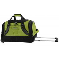 TPRC 21 Adventure Rolling Duffel Constructed with Honeycomb Designed RIP-STOP Material Includes Dual Side Pockets and Front Accessory Pocket, Green Color Option