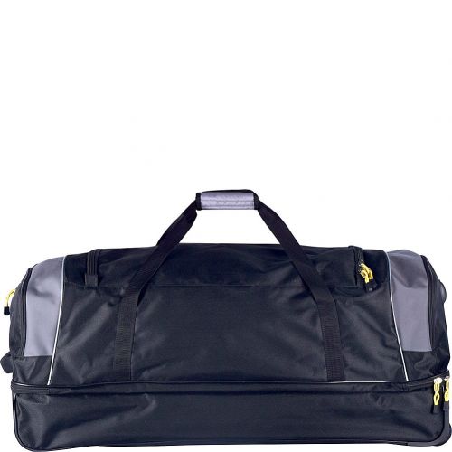  TPRC 36 Black with Yellow Trims Sierra Madre 2-Section Drop-Bottom Rolling Duffel