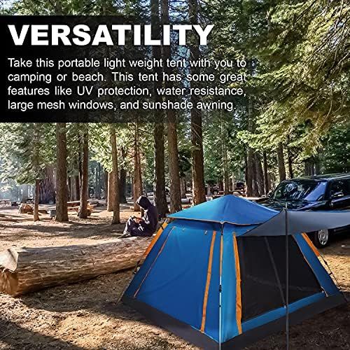  TPS Power Sports Instant Pop Up Camping Tent Easy Setup Automatic Hydraulic Water Resistant with Rain Fly Portable Lightweight Great for Outdoor Beach Backpacking Hiking