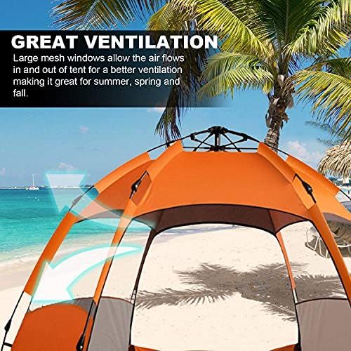  TPS Power Sports Instant Pop Up Camping Tent Easy Setup Automatic Hydraulic Water Resistant with Rain Fly Portable Lightweight Great for Outdoor Beach Backpacking Hiking