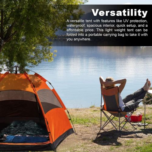  TPS Power Sports Instant Pop Up Camping Tent Easy Setup Automatic Hydraulic Water Resistant with Rain Fly Portable Lightweight Great for Outdoor Beach Backpacking Hiking