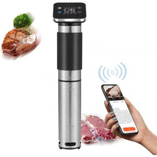  TRACONN Sous Vide Cooker 1500W Immersion Circulator Vacuum Food Cooker with Adjustable Clamp and LCD Digital Touch Display (220V, EU Plug)