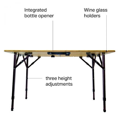  TRAVELCHAIR Kanpai Bamboo Table