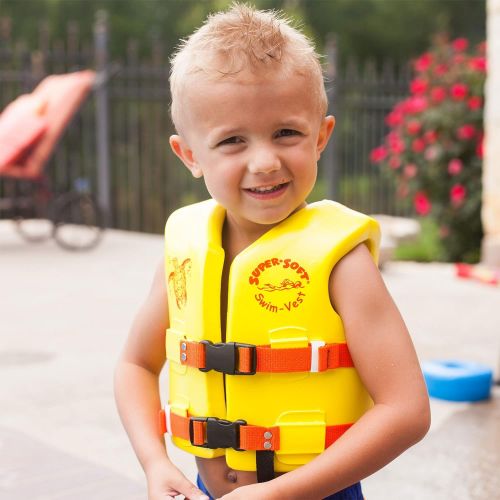  TRC Recreation Super Soft USCG Childs Foam Swim Vest, XS, Flamingo Pink