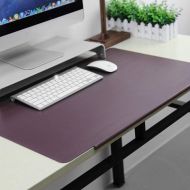 TRDyj Long Mouse Pad Oversized Padded Laptop Keyboard Pad Black Desk Pad Game Writing Business Desk (Color : Brown)