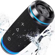 TREBLAB HD77 - Wireless Bluetooth Speaker - 30W Stereo, 20H Battery, IPX6 Waterproof, TWS Mode, Portable Speaker with Shockproof/Dustproof Body, Black