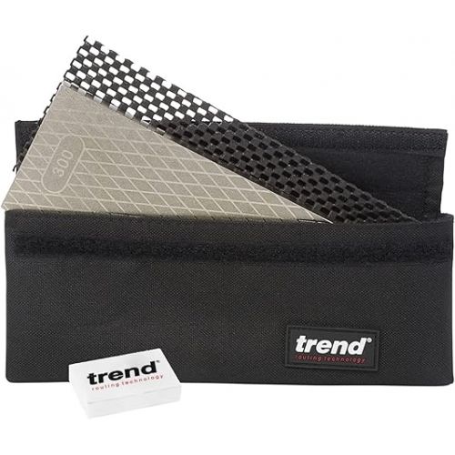  Trend Professional Diamond Whetstone Honing and Polishing Kit for Sharpening Router Bits, Chisels, Knives and Planer Blades, DWS/KIT/B