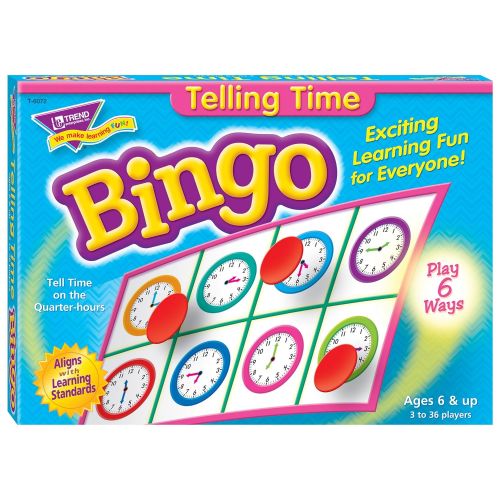  TREND ENTERPRISES, INC. Telling Time Bingo Game