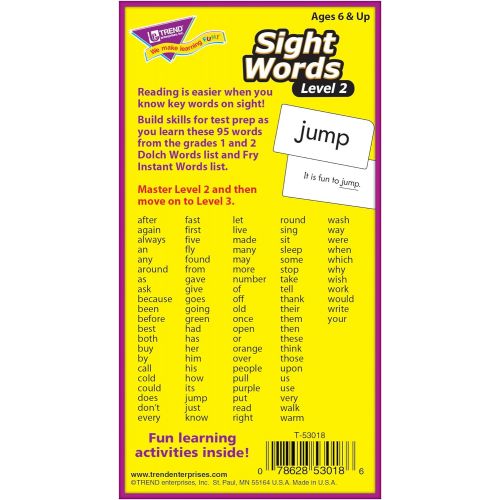  TREND enterprises, Inc. Sight Words  Level 2 Skill Drill Flash Cards