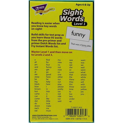  TREND ENTERPRISES, INC. Sight WordsLevel 1: Skill Drill Flash Cards