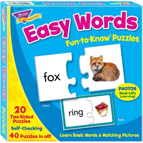  TREND ENTERPRISES, INC. Fun-to-Know Puzzles: Easy Words