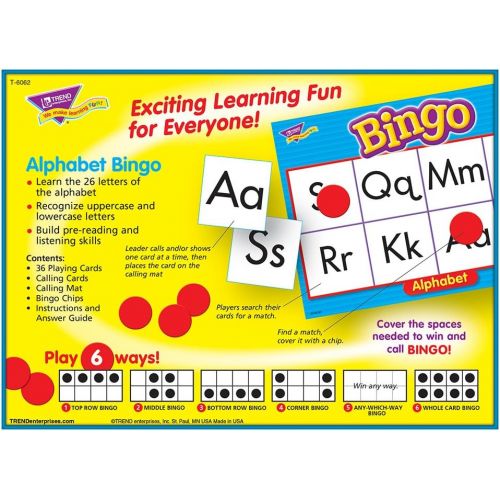  TREND ENTERPRISES, INC. Alphabet Bingo Games