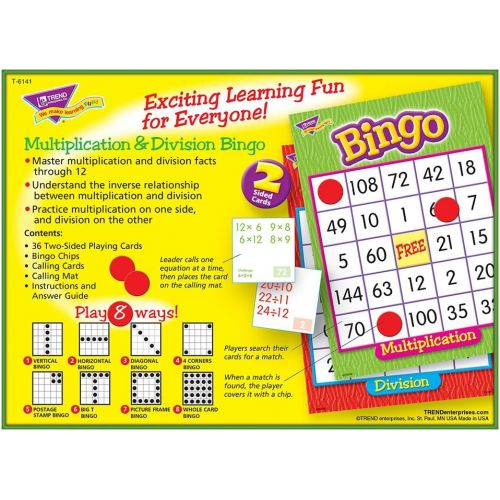  TREND ENTERPRISES, INC. Multiplication & Division Bingo Game