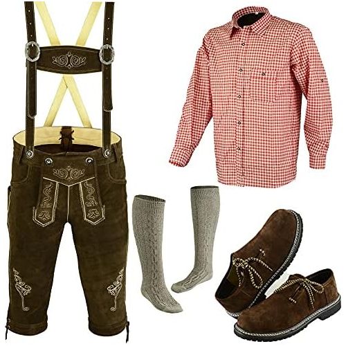  할로윈 용품TRENDS German Bavarian Oktoberfest Trachten Lederhosen Complete Outfit