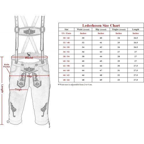  할로윈 용품TRENDS German Bavarian Oktoberfest Trachten Lederhosen Complete Outfit